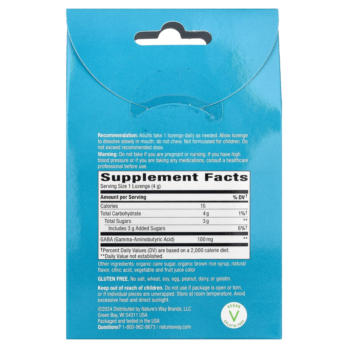 Nature's Way, Calm Drops Lozenges, Cherry , 24 Lozenges