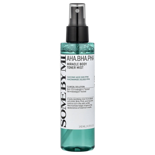 SOME BY MI, AHA. BHA. PHA Miracle Body Toner Mist, 4.73 fl oz (140 ml)