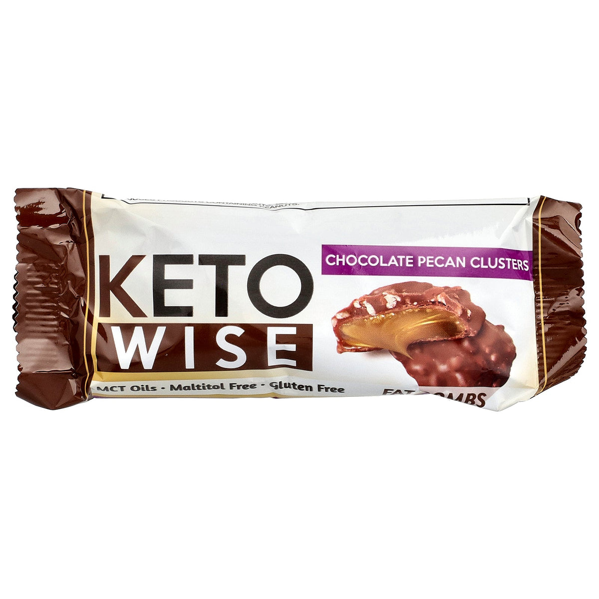 Keto Wise, Fat Bombs, Chocolate Pecan Clusters, 7 Packs, 7.9 oz (224 g)