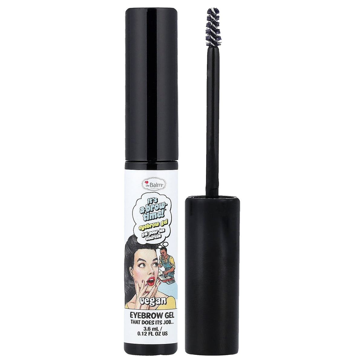 theBalm Cosmetics, It's A-Brow Time!® Eyebrow Gel, Clear, 0.12 fl oz (3.6 ml)