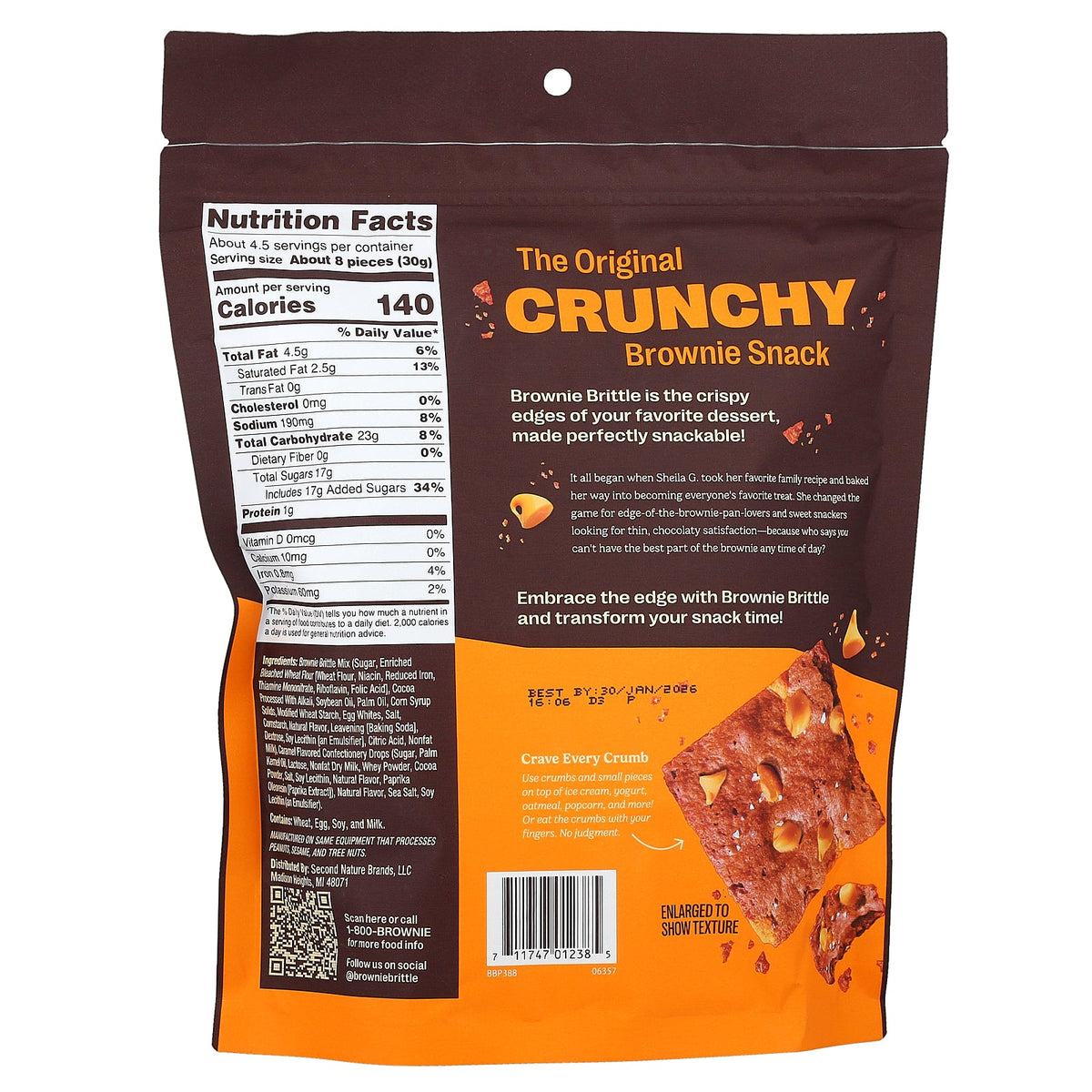 Sheila G's, Brownie Brittle®, Salted Caramel, 5 oz (142 g)