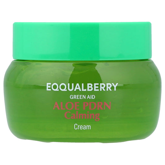 EQQUALBERRY, Green Aid, Aloe PDRN Calming Cream, 1.69 fl oz (50 ml)