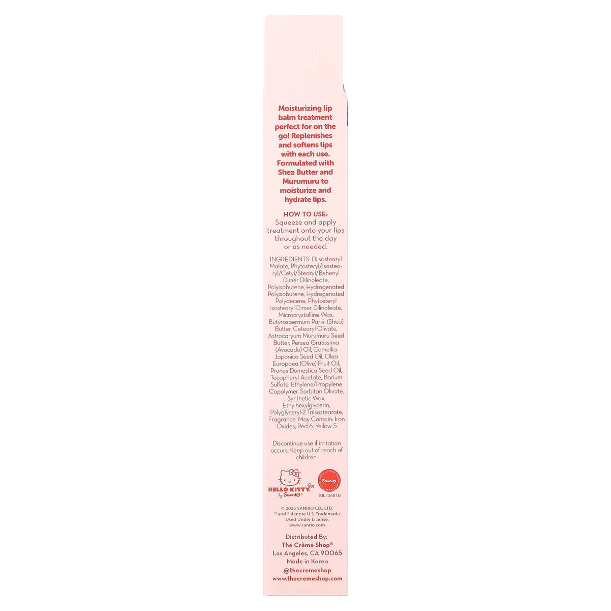 The Creme Shop, Hello Kitty® and Friends, Moisture Remedy Lip Balm, Apple, 0.54 fl oz (16 ml)