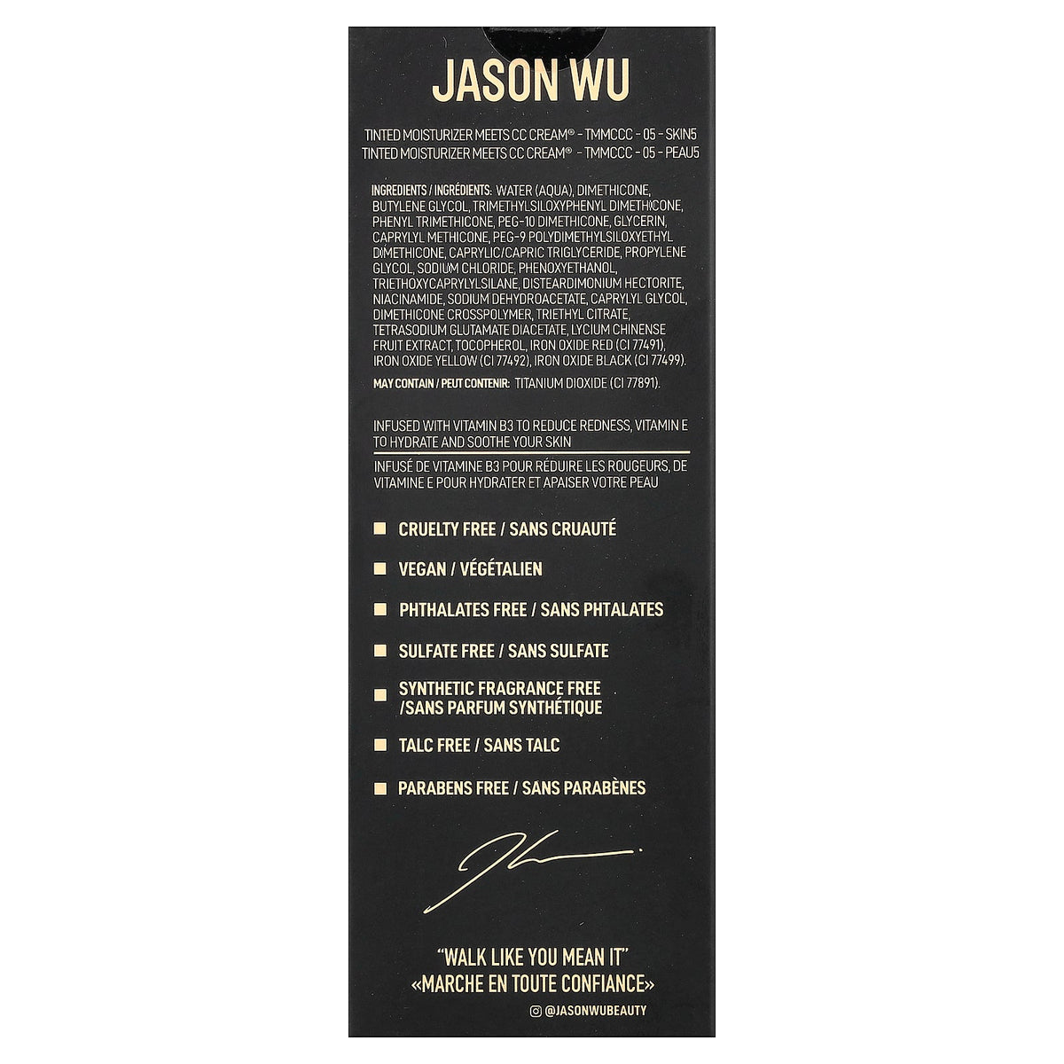 Jason Wu, Tinted Moisturizer Meets CC Cream®, 05 Skin5, 1.01 fl oz (30 m)