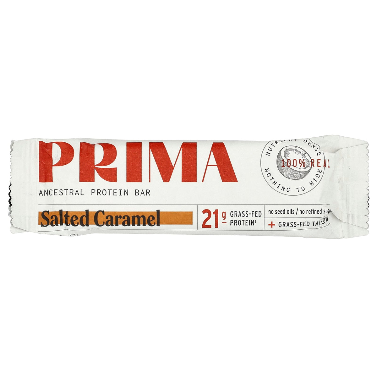 Prima, Ancestral Protein Bar, Salted Caramel, 7 Bars, 2 oz (57 g) Each