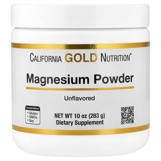 California Gold Nutrition, Magnesium Powder, Unflavored, 10 oz (283 g)
