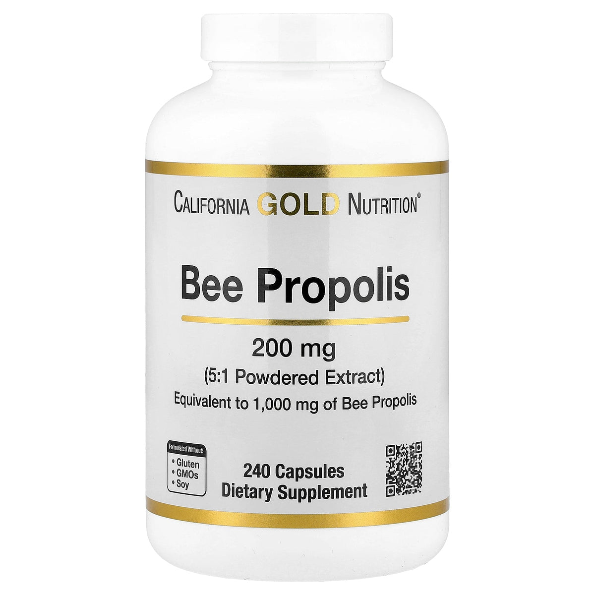 California Gold Nutrition, Bee Propolis, 1,000 mg, 240 Capsules