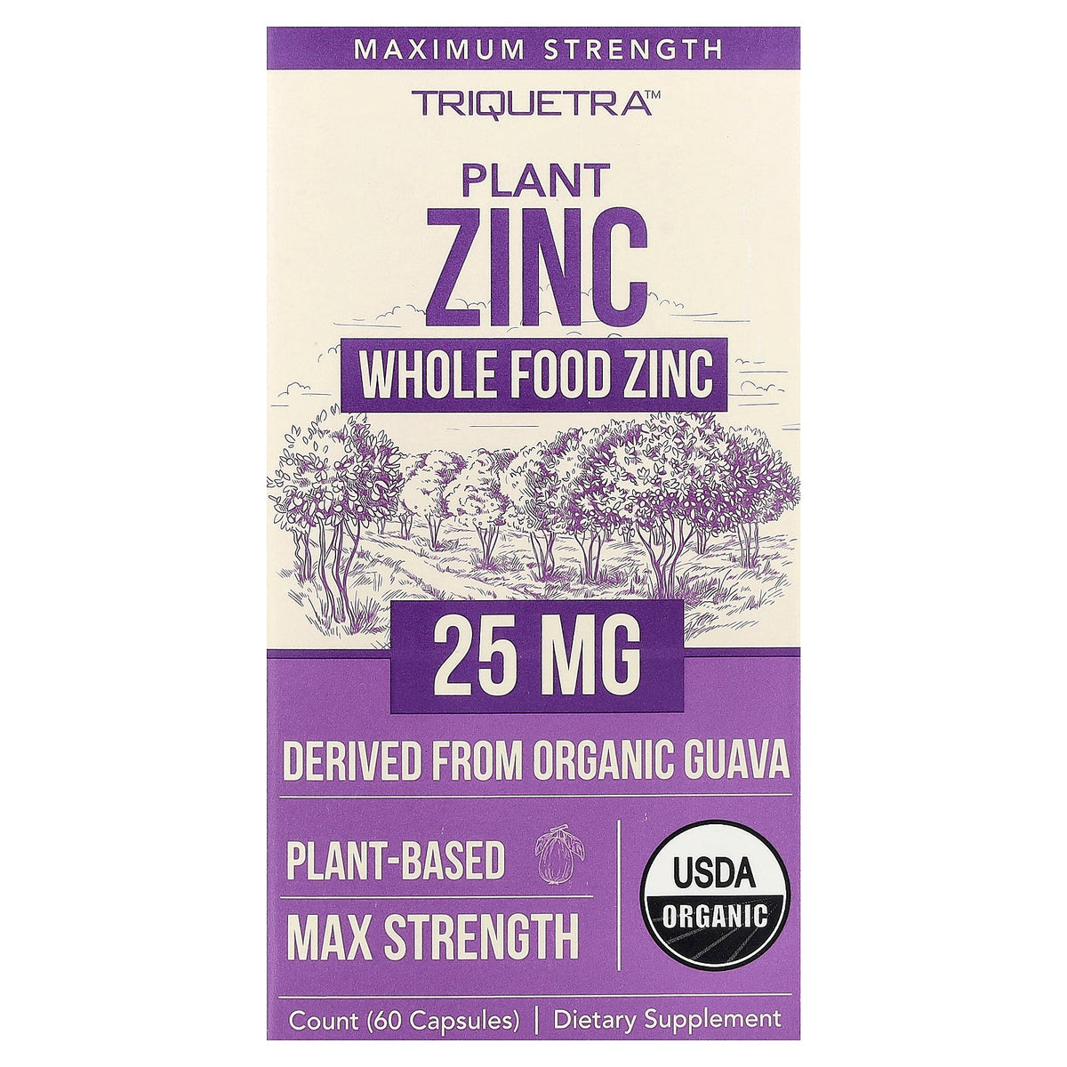 Triquetra, Plant Zinc, 25 mg, 60 Capsules