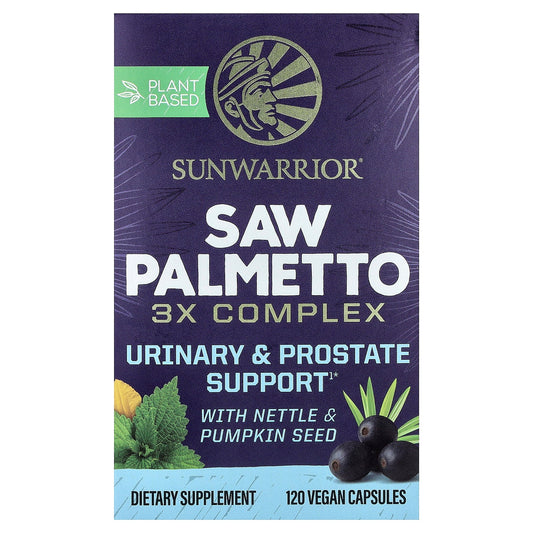 Sunwarrior, Saw Palmetto, 120 Vegan Capsules