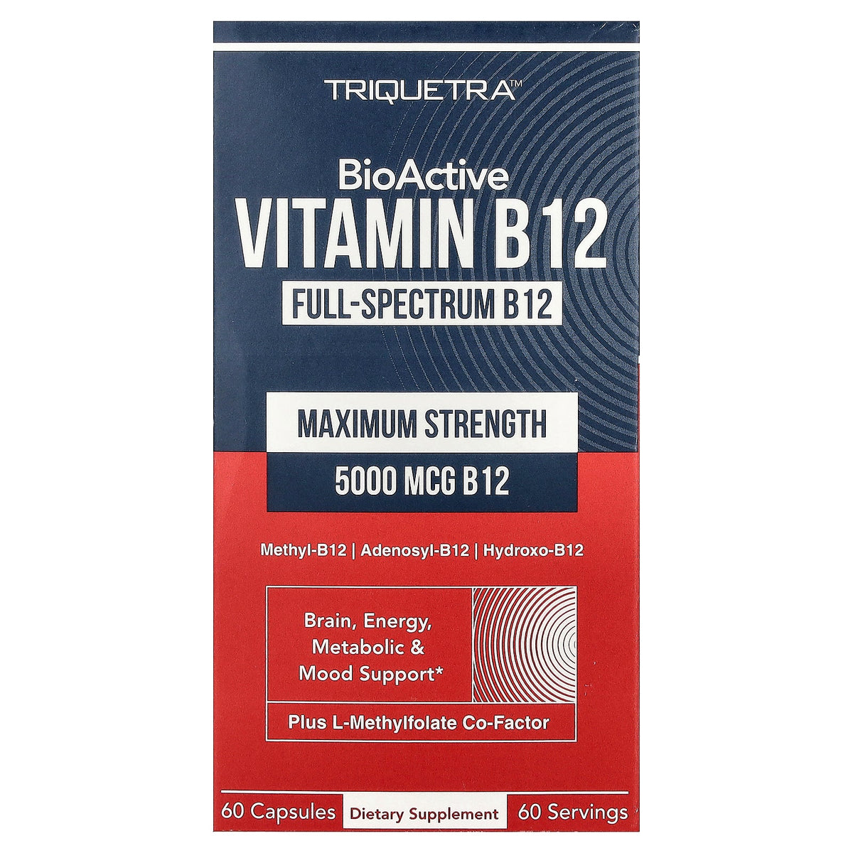Triquetra, BioActive Vitamin B12, 60 Capsules