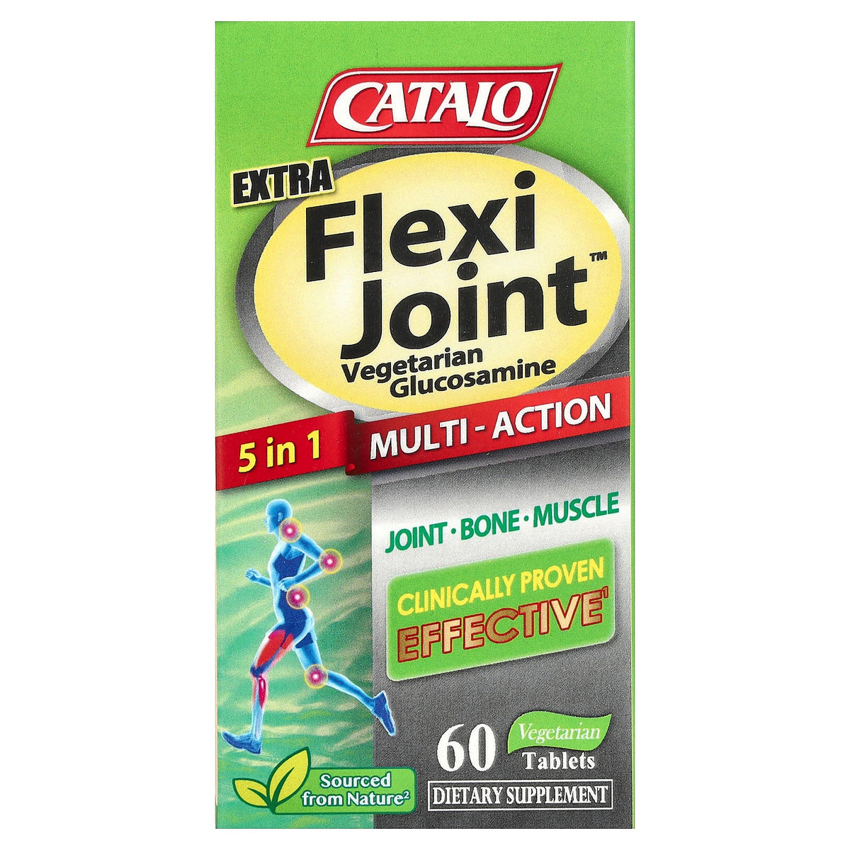 CATALO, Extra Flexi Joint™ Vegetarian Glucosamine, 60 Vegetarian Tablets