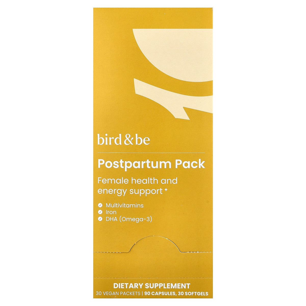 Bird&Be, Postpartum Pack, 30 Vegan Packets