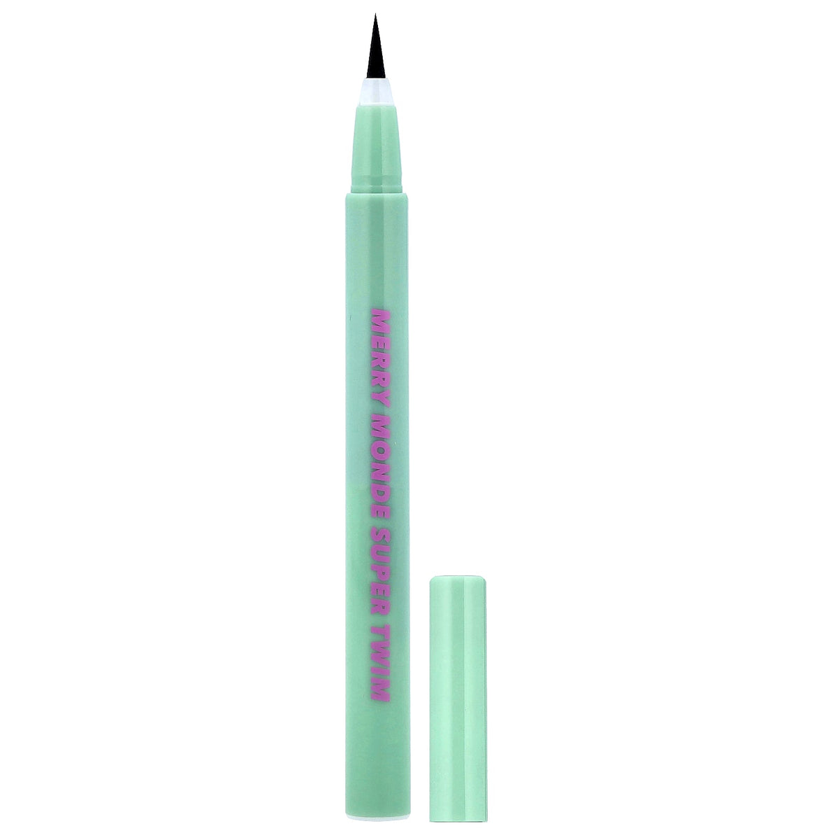 Merrymonde, Super Twim Pen Eyeliner, 01 Vivid Black, 0.02 fl oz (0.5 ml)