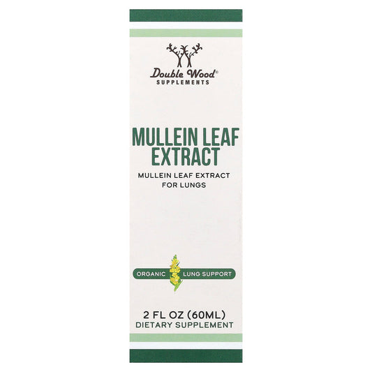 Double Wood Supplements, Mullein Leaf Extract, 2 fl oz (60 ml)