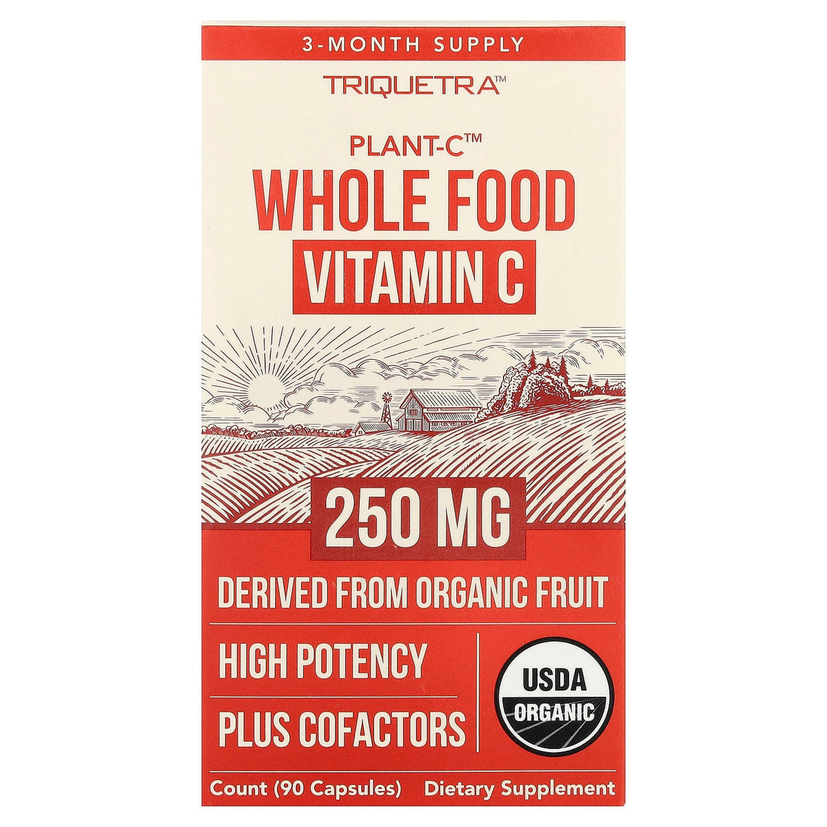 Triquetra, Plant-C™ Whole Food Vitamin C, 90 Capsules