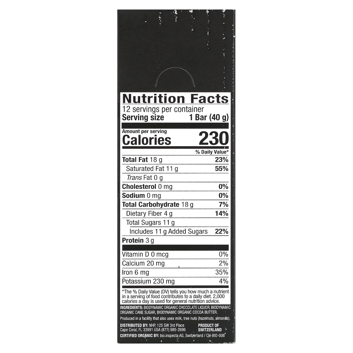 Dr. Mercola, Solspring®, Biodynamic®, Dark Chocolate Bar, 70% Cocoa, 12 Bars, 1.41 oz (40 g) Each