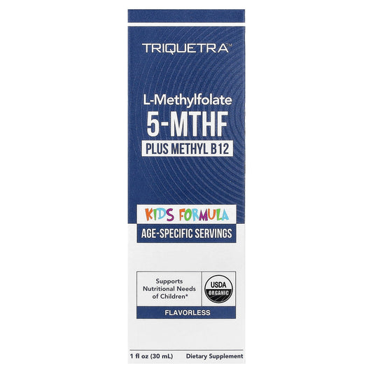 Triquetra, L-Methylfolate 5-MTHF Plus Methyl B12, Kids Formula, Flavorless, 1 fl oz (30 ml)
