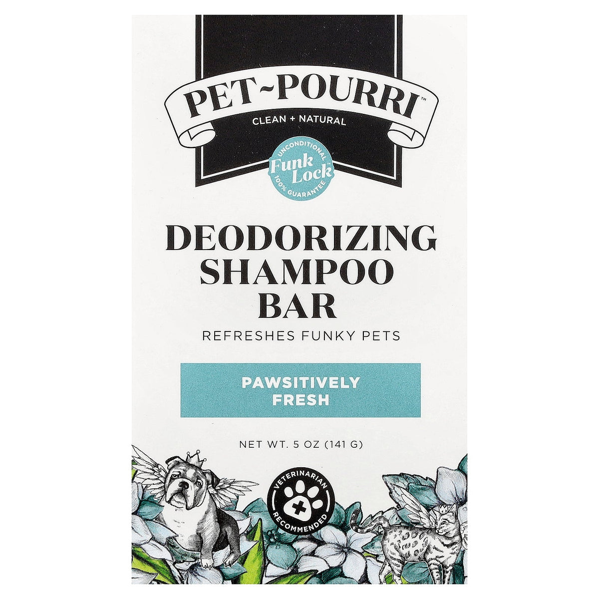 Poo-Pourri, Pet-Pourri™, Deodorizing Shampoo Bar, Pawsitively Fresh, 5 oz (141 g)