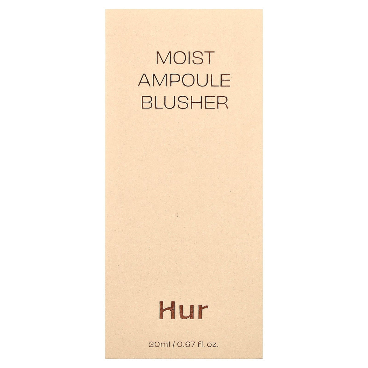 House of Hur, Moist Ampoule Blusher, 01 Nude Beige, 0.67 fl oz (20 ml)