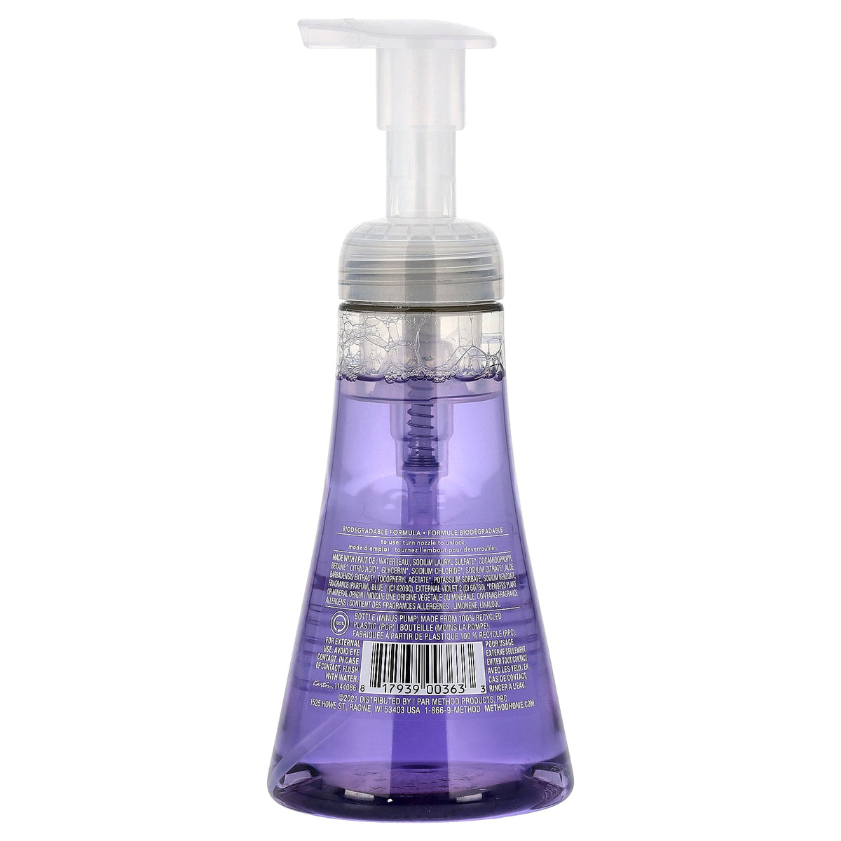 Method, Foaming Hand Wash, French Lavender, 10 fl oz (300 ml)