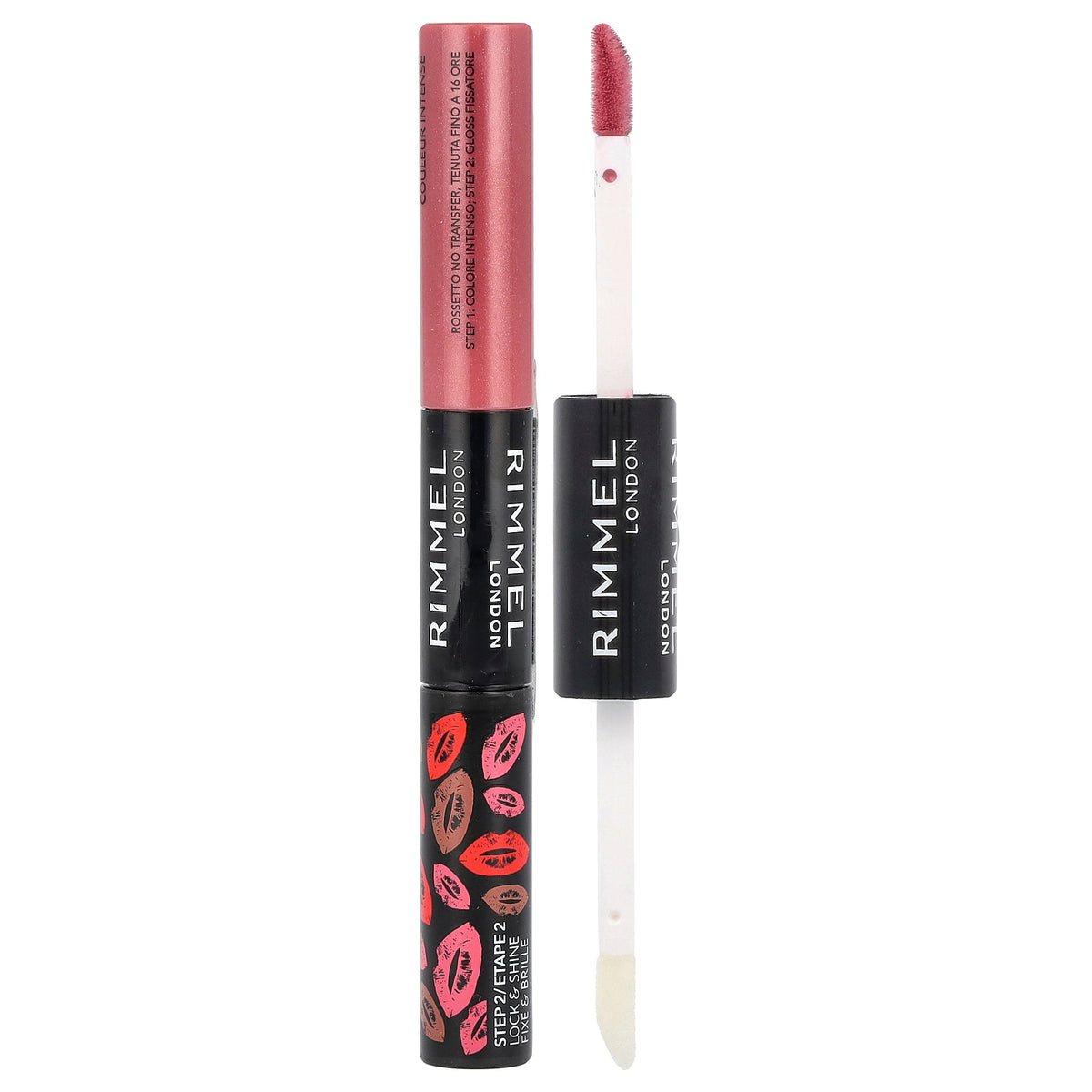 Rimmel London, Provocalips, 16HR Kiss Proof Lip Color, 430 Wish Upon a Berry, 0.14 fl oz (4 ml) / 0.1 fl oz (3 ml)