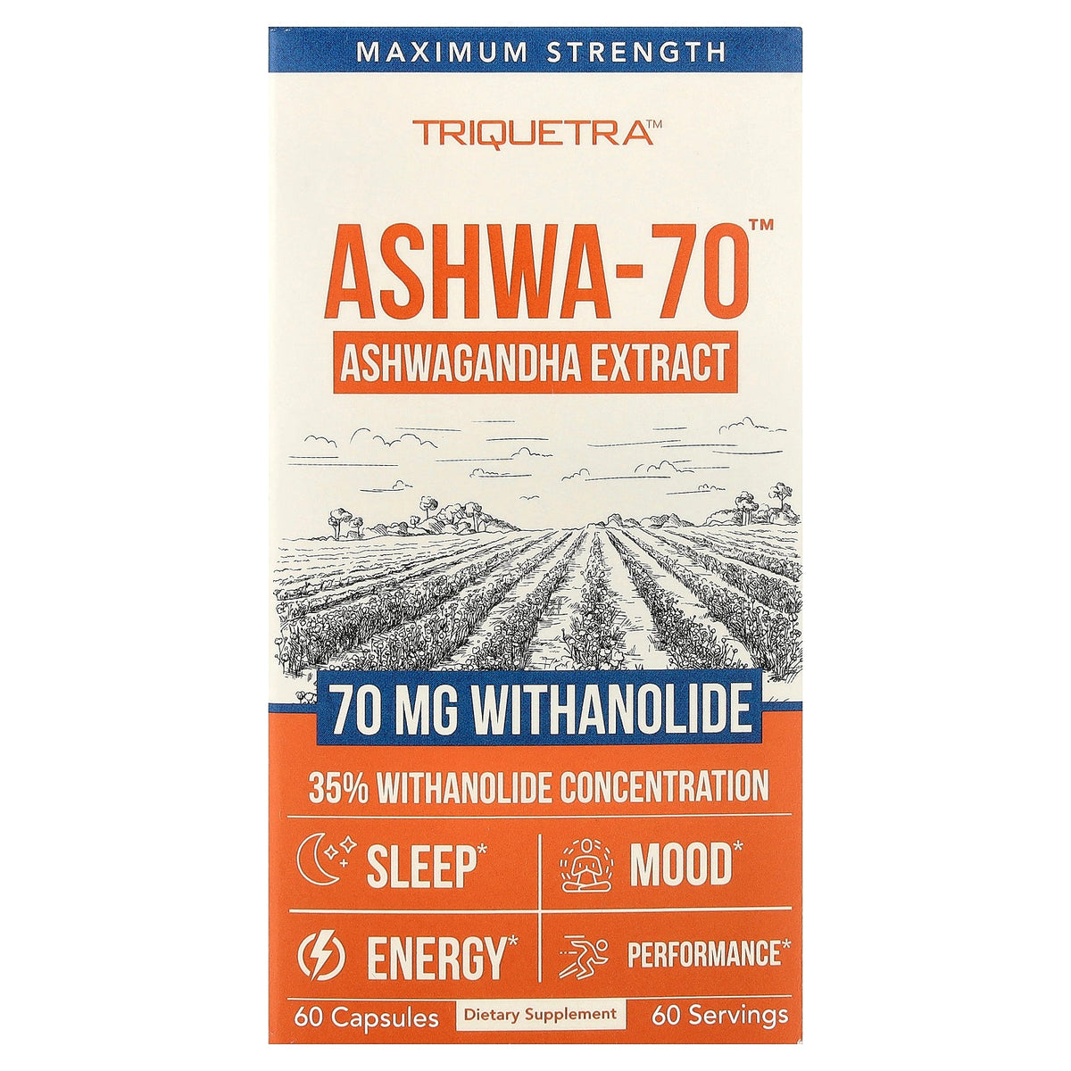 Triquetra, Ashwa-70™, 60 Capsules