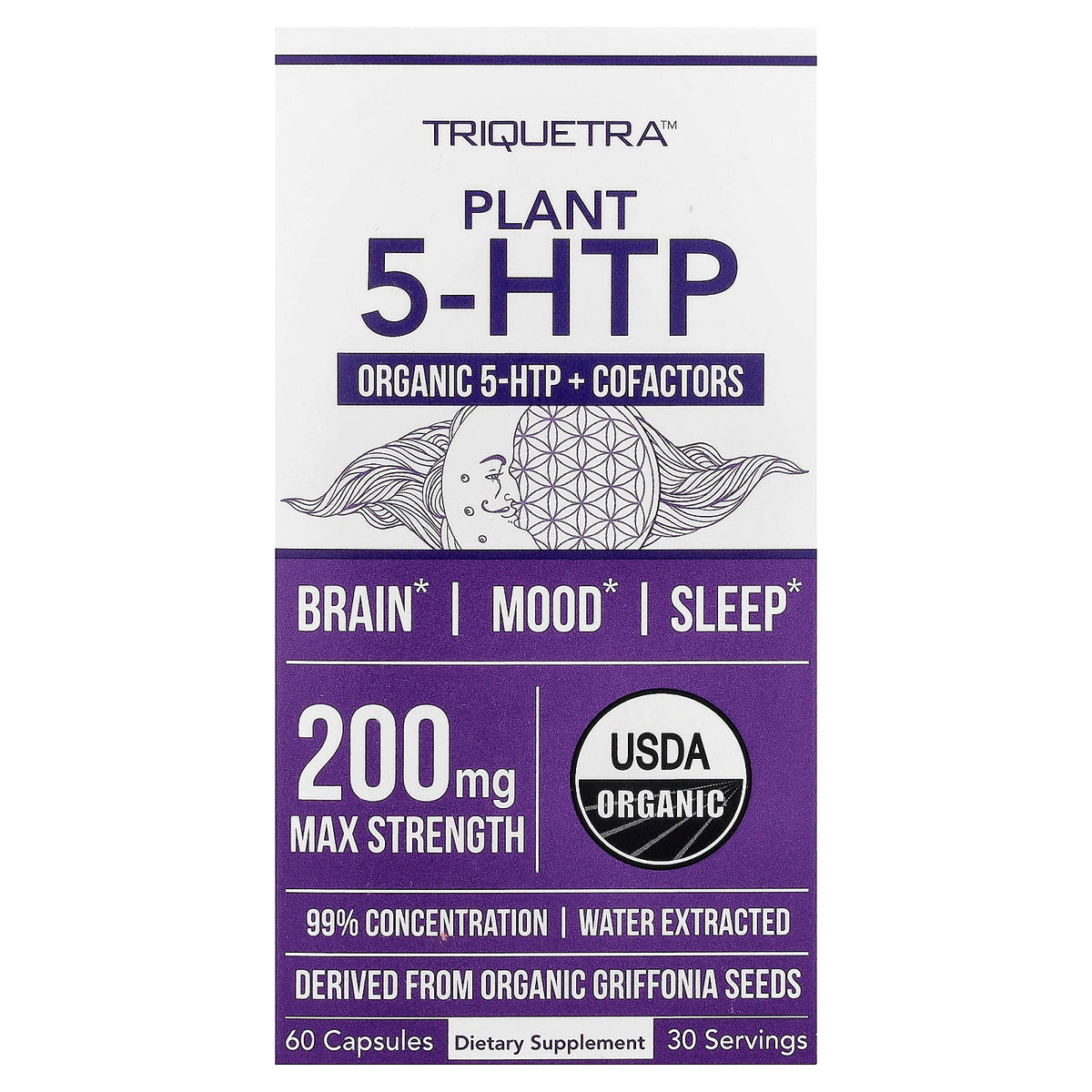 Triquetra, Plant 5-HTP, 60 Capsules