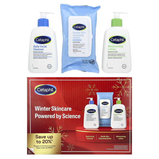 Cetaphil, Holiday Skin Essentials Kit, 3 Piece Kit