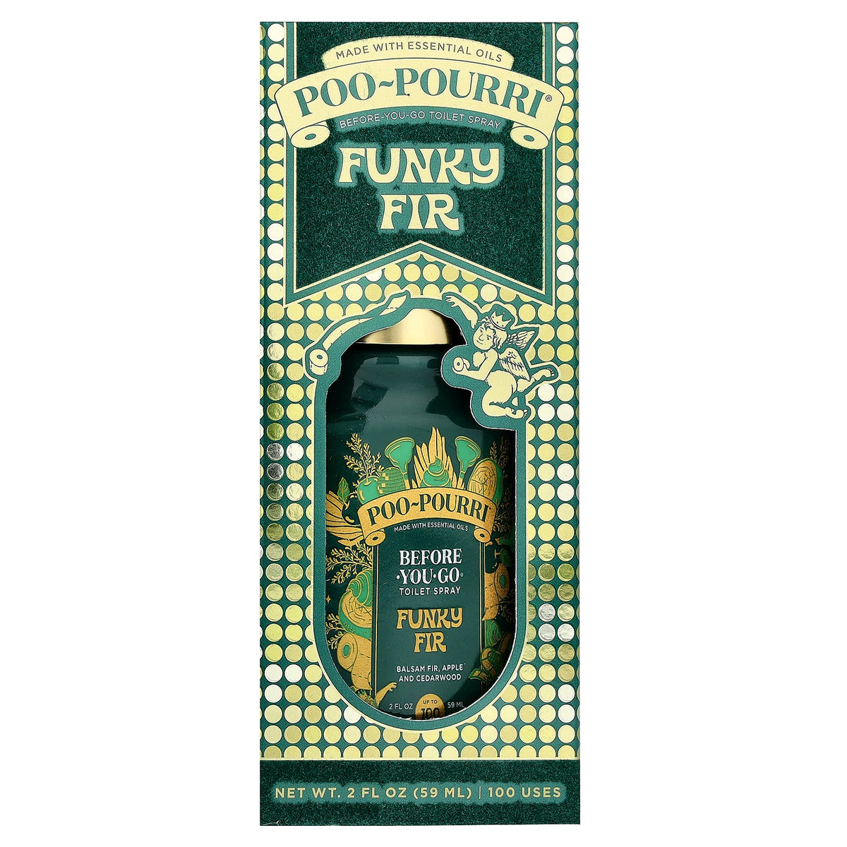 Poo-Pourri, Before-You-Go® Toilet Spray, Funky Fir, 2 fl oz (59 ml)