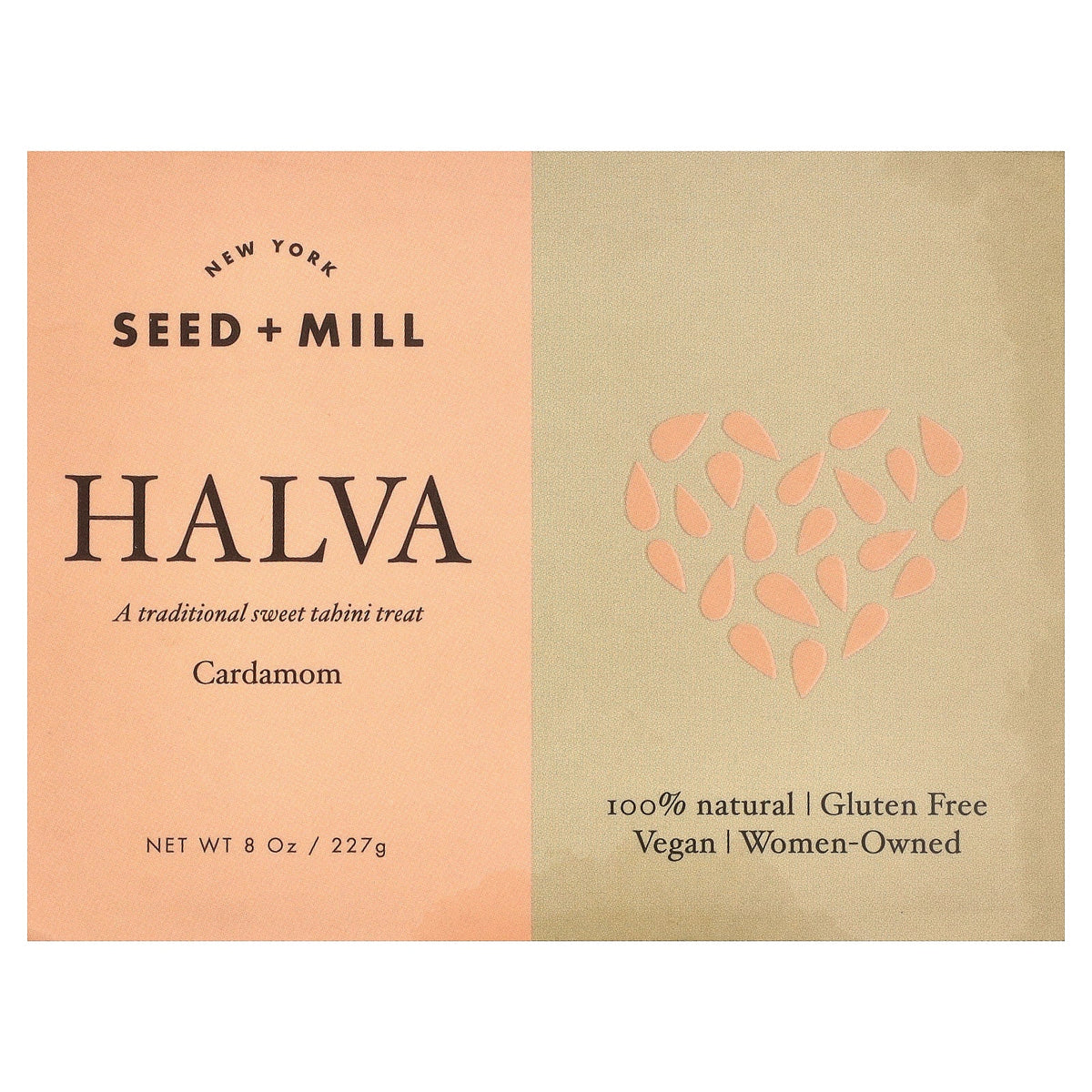 Seed + Mill, Halva, Cardamom, 8 oz (227 g)