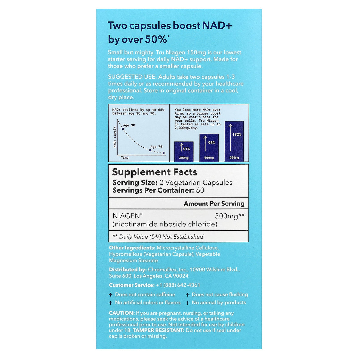 Tru Niagen, Age Better®, 120 Vegetarian Capsules (150 mg per Capsule)