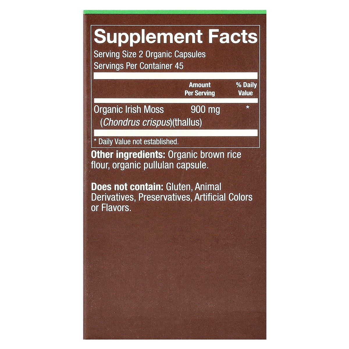 Plnt, Organic Sea Moss, 90 Organic Capsules