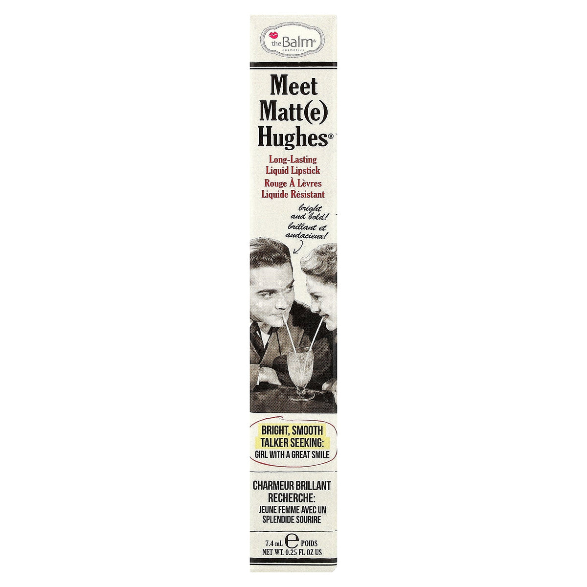 theBalm Cosmetics, Meet Matt(e) Hughes®, Long-Lasting Liquid Lipstick, Loyal, 0.25 fl oz (7.4 ml)