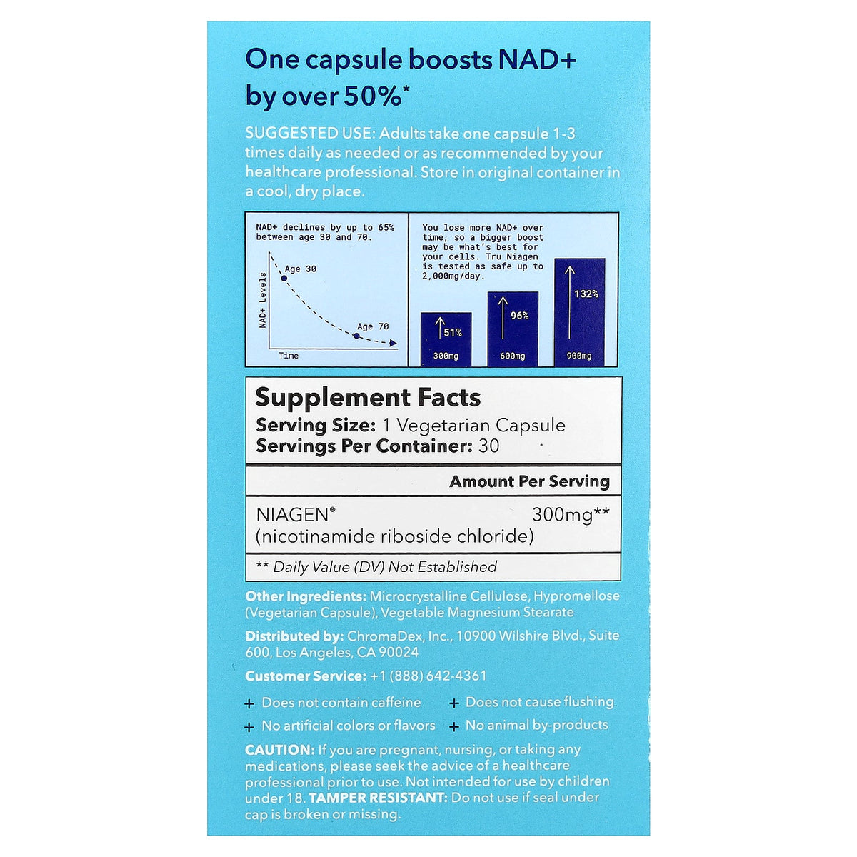 Tru Niagen, Age Better®, 300 mg, 30 Vegetarian Capsules