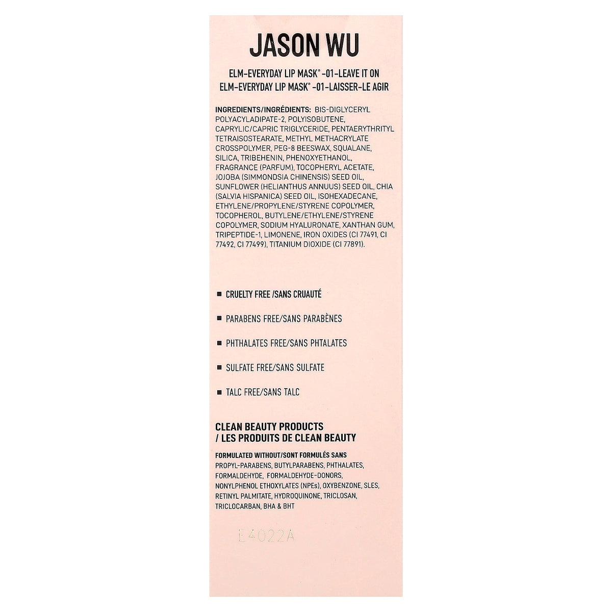Jason Wu, Everyday Lip Mask®, 01 Leave It On, 0.09 oz (2.7 ml)