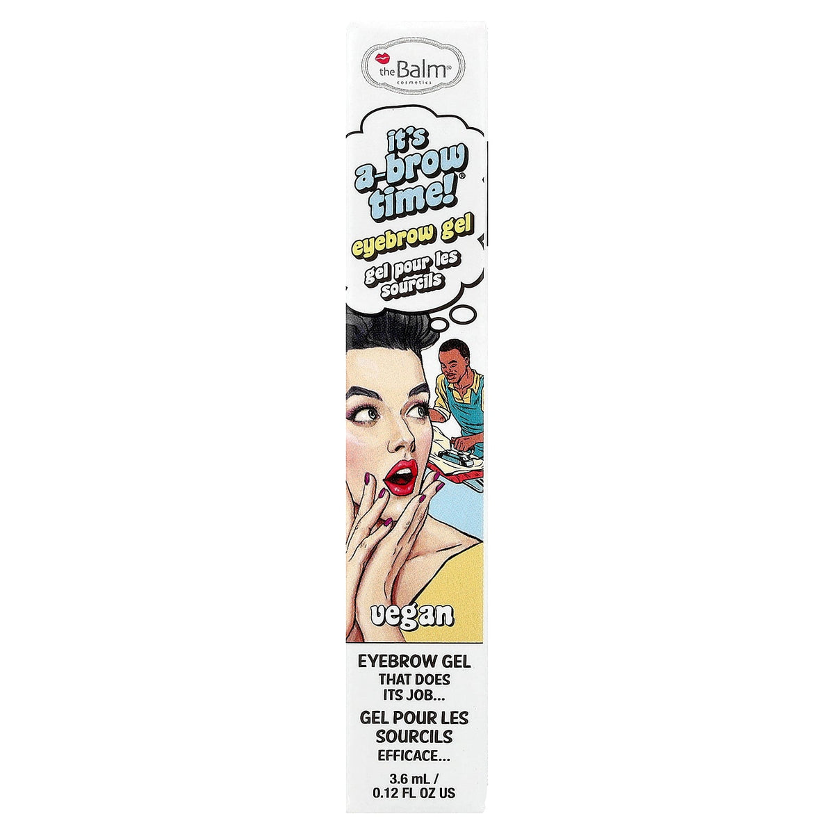 theBalm Cosmetics, It's A-Brow Time!® Eyebrow Gel, Clear, 0.12 fl oz (3.6 ml)