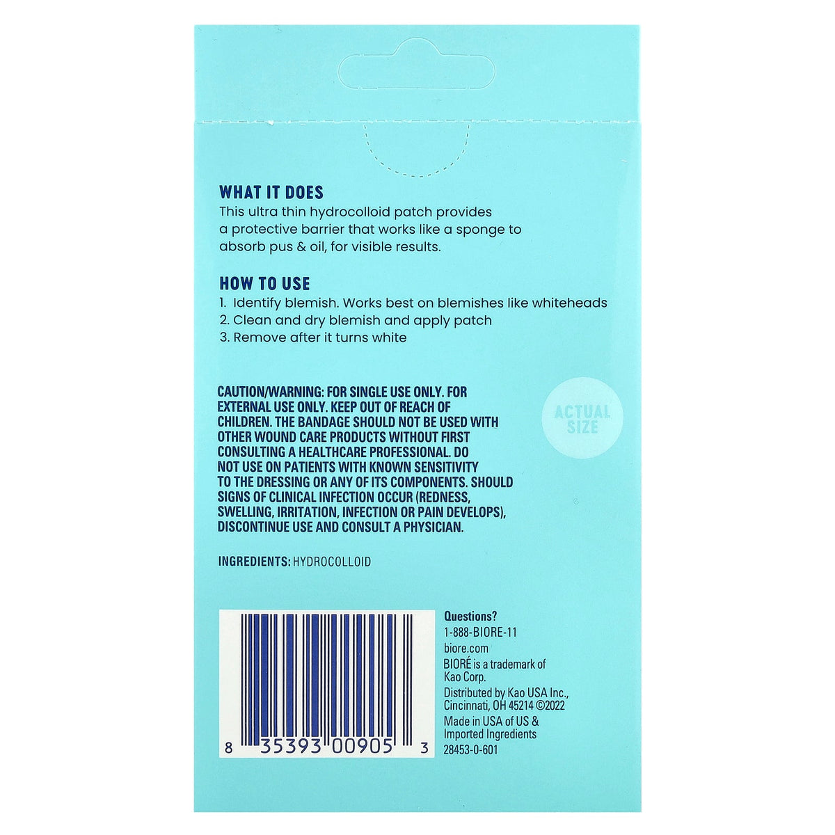 Biore, Day or Night Blemish Patches, 30 Hydrocolloid Patches