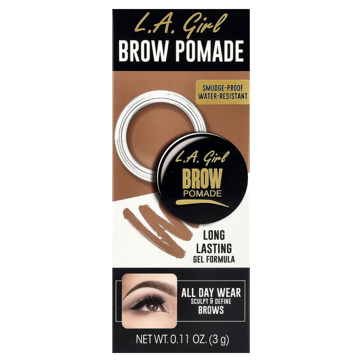 L.A. Girl, Brow Pomade, GBP362 Taupe, 0.11 oz (3 g)