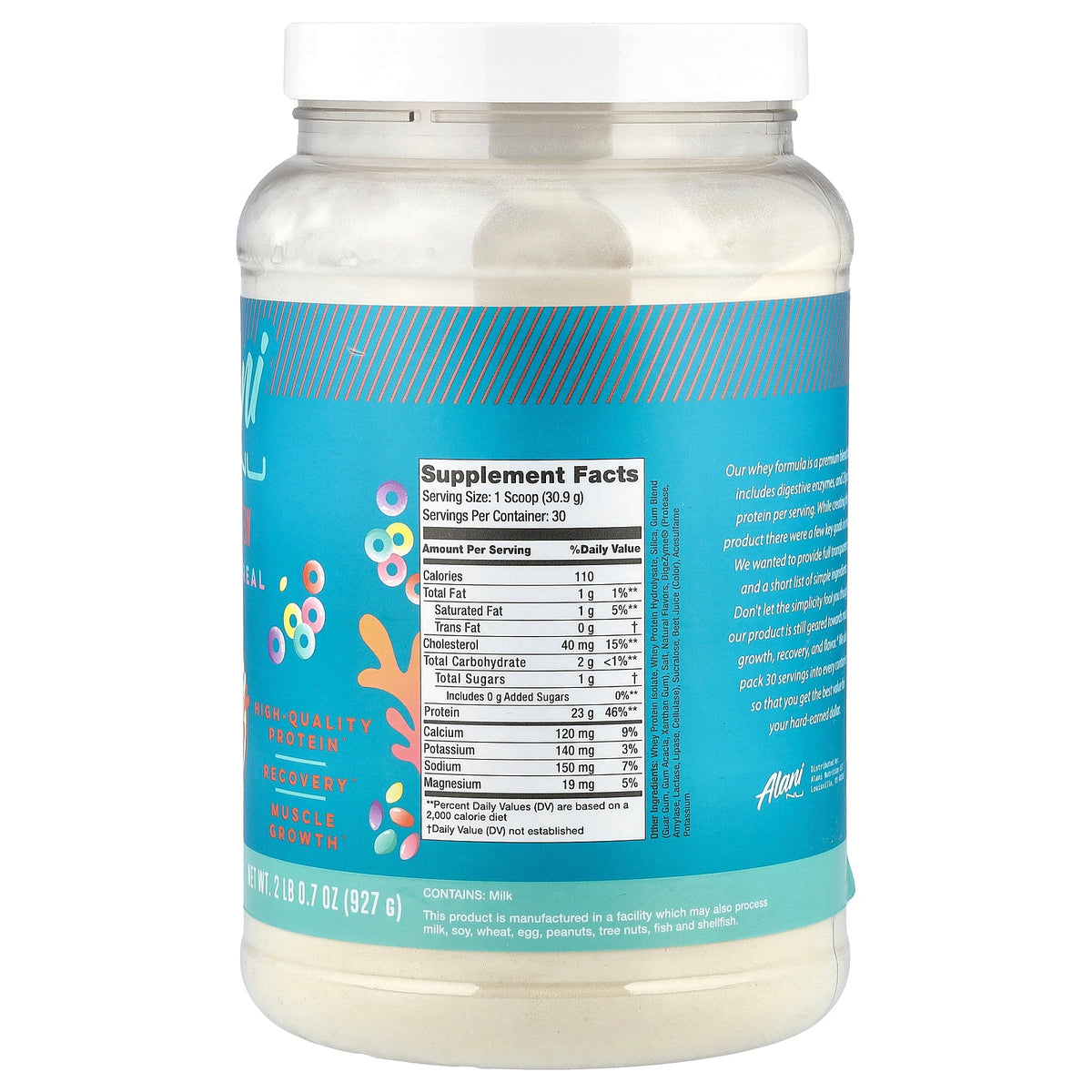 Alani Nu, Whey Protein, Fruity Cereal, 2 lb 0.7 oz (927 g)