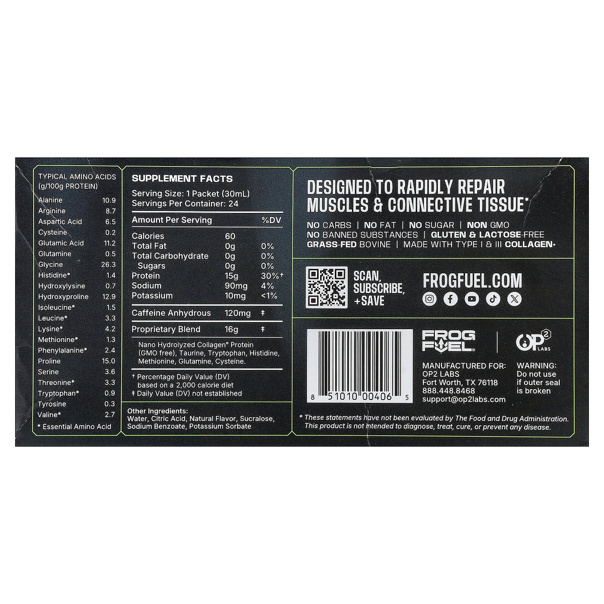 Frog Fuel, Daily Recovery Protein, Energized, Berry, 24 Shots, 1 fl oz (30 ml) Each