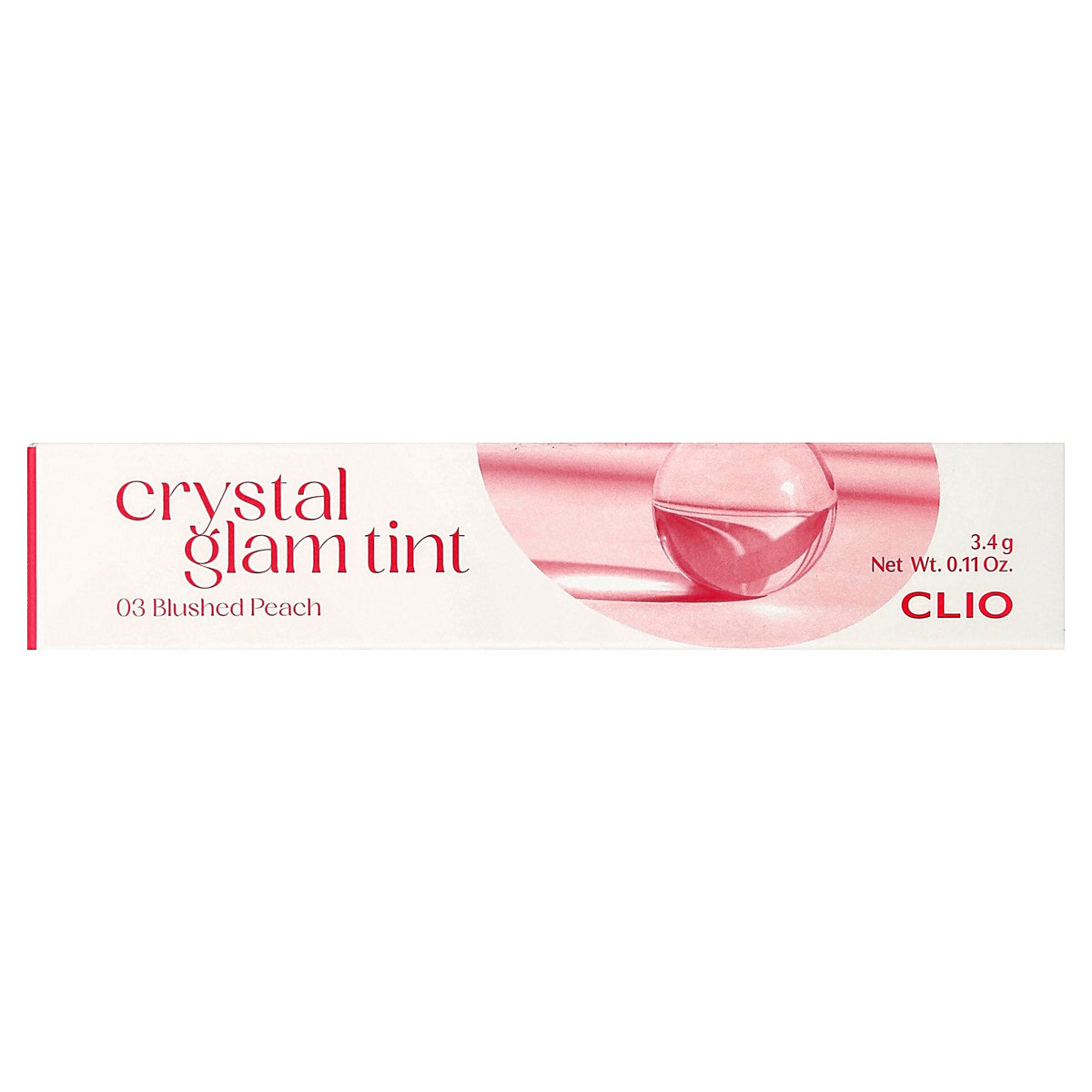 Clio, Crystal Glam Tint, 03 Blushed Peach , 0.11 oz (3.4 g)