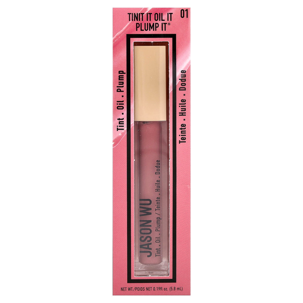 Jason Wu, Tint It Oil It Plump It®, 01 Pink Pineapple, 0.19 fl oz (5.8 ml)
