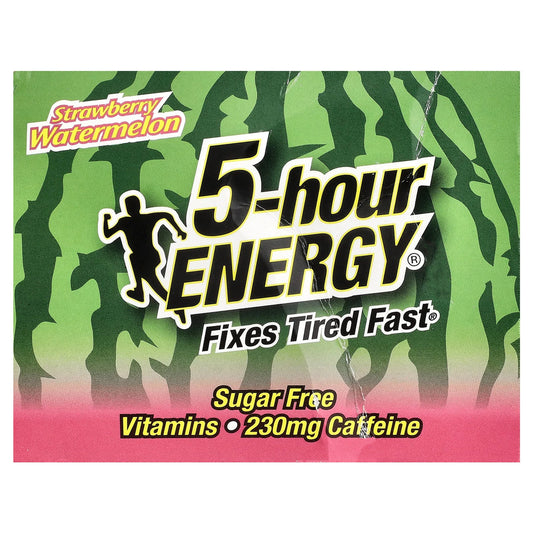 5 hour Energy, Strawberry Watermelon, 12 Bottles, 1.93 fl oz (57 ml) Each