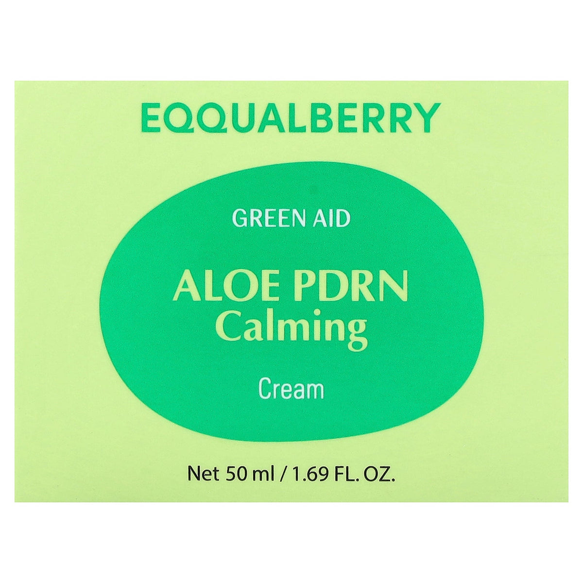 EQQUALBERRY, Green Aid, Aloe PDRN Calming Cream, 1.69 fl oz (50 ml)