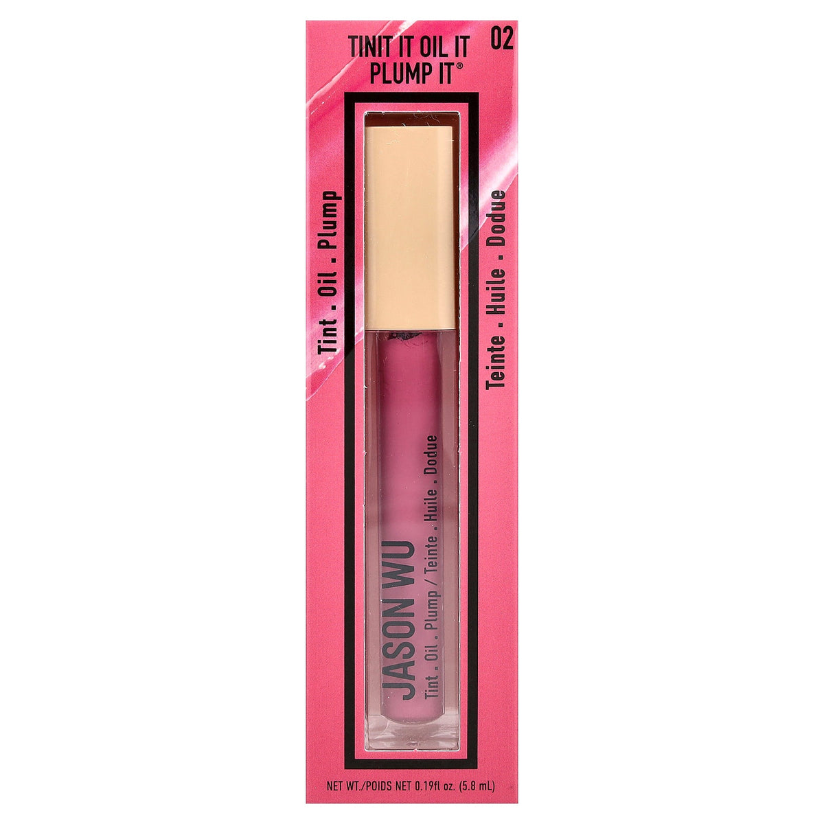 Jason Wu, Tint It Oil It Plump It®, 02 Raspberry, 0.19 fl oz (5.8 ml)