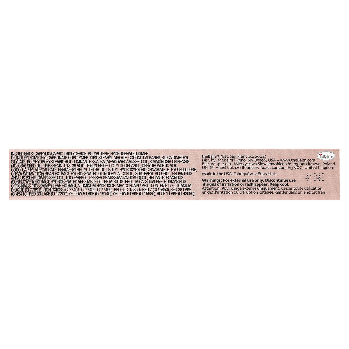 theBalm Cosmetics, Lip Oil, Nude Not Crude, 0.23 fl oz (7 ml)