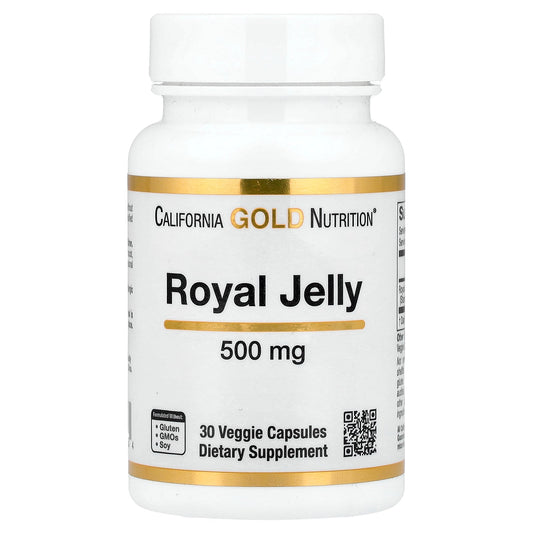 California Gold Nutrition, Royal Jelly, 500 mg, 30 Veggie Caps
