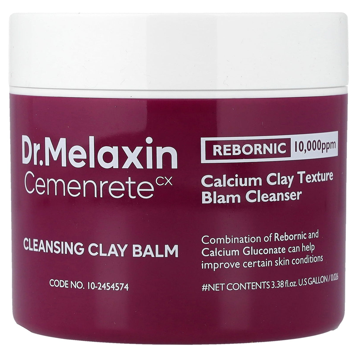 Dr.Melaxin, Cemenrete Cleansing Clay Balm, 3.38 fl oz (100 ml)