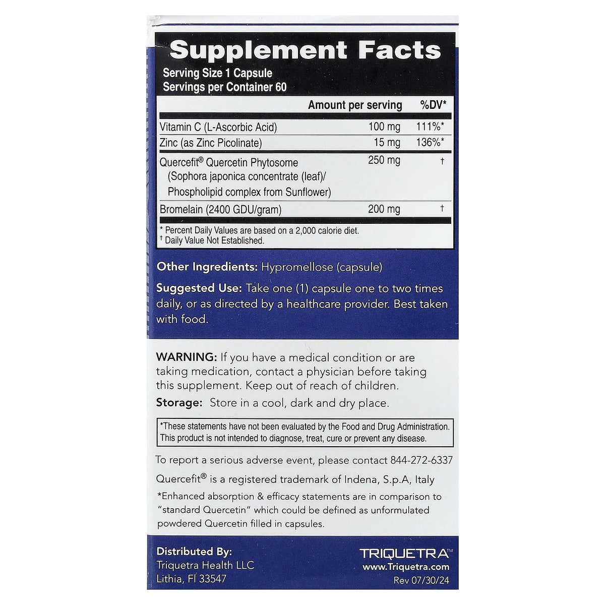 Triquetra, Quercetin Complete®, 60 Capsules