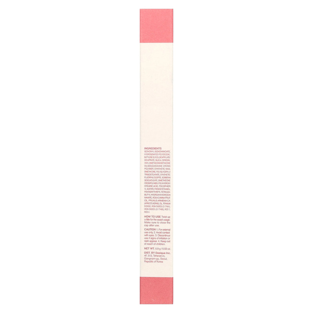 Dasique, Mood Blur Lip Pencil, 03 Peach Cream, 0.03 oz (0.9 g)